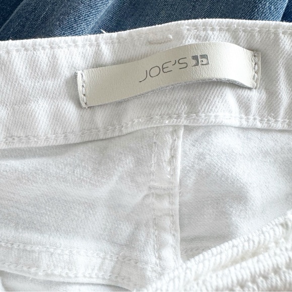 Joe's Jeans The Scout Mid Rise Tomboy Cropped White  Distressed Jeans - Picture 9 of 12